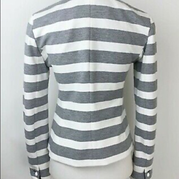 GAP Academy Gray Striped Blazer Jacket 10 - Picture 4 of 8